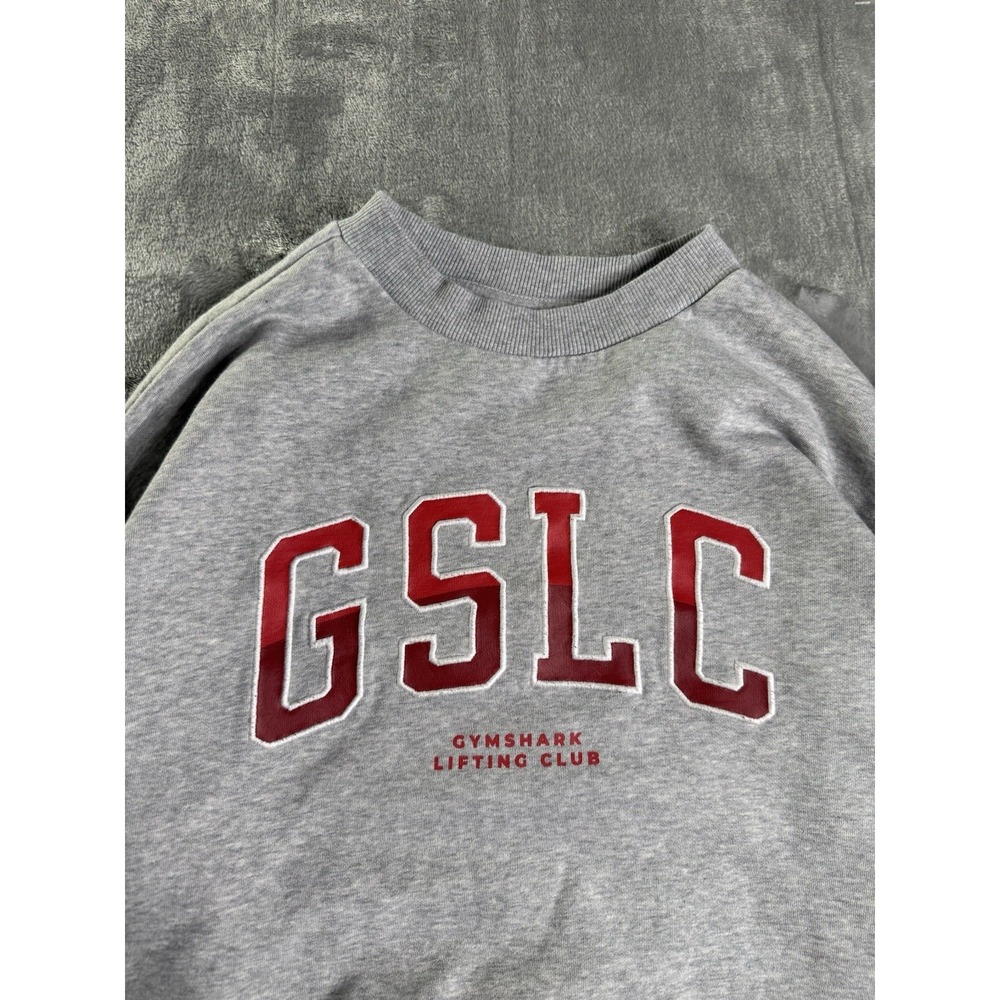 Gym Shark Lifting Club Sweatshirt Activewear Gym Leisure Cotton Sz XS Collegiate - Picture 2 of 8